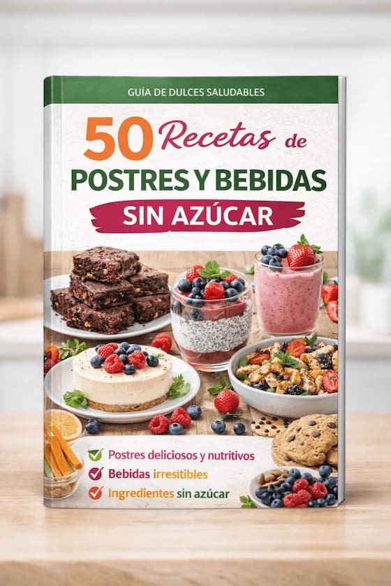 50 Recetas de Postres y Bebidas Sin Azúcar